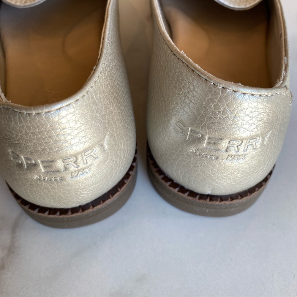 SPERRY Top Sider Gold Waypoint Smoking Slip On Leather Loafer - Picture 4 of 4